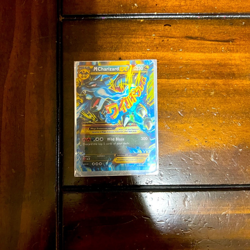 Mega charizard ex Pokémon card